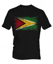 Guyana Distressed Flag Mens T-Shirt