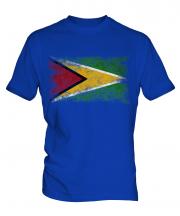 Guyana Distressed Flag Mens T-Shirt