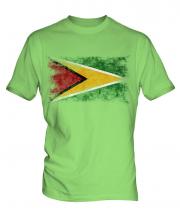 Guyana Distressed Flag Mens T-Shirt
