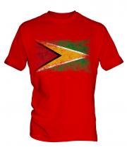 Guyana Distressed Flag Mens T-Shirt
