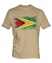 Guyana Distressed Flag Mens T-Shirt