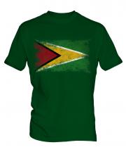 Guyana Distressed Flag Mens T-Shirt