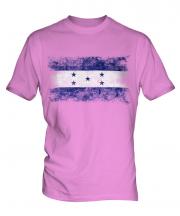 Honduras Distressed Flag Mens T-Shirt