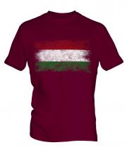 Hungary Distressed Flag Mens T-Shirt