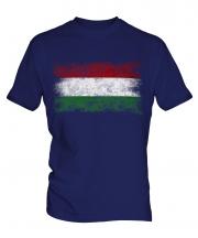 Hungary Distressed Flag Mens T-Shirt