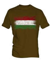 Hungary Distressed Flag Mens T-Shirt