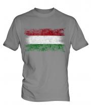 Hungary Distressed Flag Mens T-Shirt