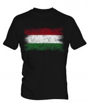 Hungary Distressed Flag Mens T-Shirt