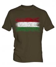 Hungary Distressed Flag Mens T-Shirt
