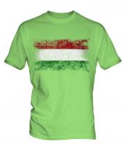 Hungary Distressed Flag Mens T-Shirt