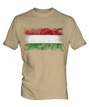 Hungary Distressed Flag Mens T-Shirt