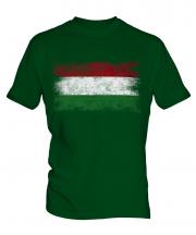 Hungary Distressed Flag Mens T-Shirt
