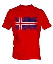 Iceland Distressed Flag Mens T-Shirt
