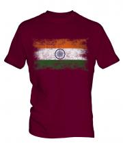 India Distressed Flag Mens T-Shirt