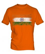 India Distressed Flag Mens T-Shirt