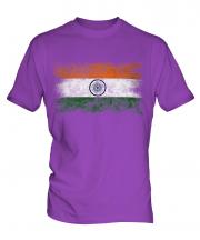 India Distressed Flag Mens T-Shirt