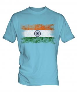 India Distressed Flag Mens T-Shirt