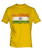 India Distressed Flag Mens T-Shirt