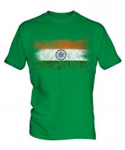 India Distressed Flag Mens T-Shirt