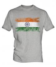 India Distressed Flag Mens T-Shirt