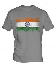 India Distressed Flag Mens T-Shirt
