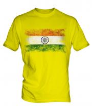 India Distressed Flag Mens T-Shirt