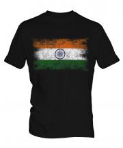 India Distressed Flag Mens T-Shirt