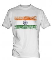 India Distressed Flag Mens T-Shirt