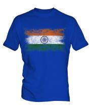 India Distressed Flag Mens T-Shirt