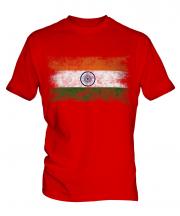 India Distressed Flag Mens T-Shirt