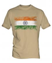 India Distressed Flag Mens T-Shirt