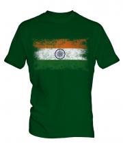 India Distressed Flag Mens T-Shirt
