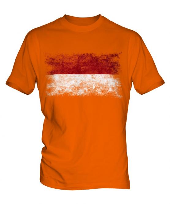 Indonesia Distressed Flag Mens T-Shirt