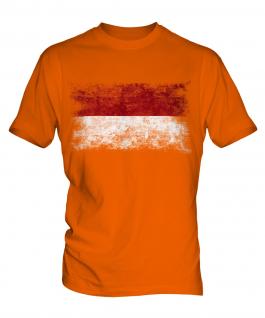 Indonesia Distressed Flag Mens T-Shirt