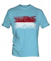 Indonesia Distressed Flag Mens T-Shirt