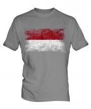 Indonesia Distressed Flag Mens T-Shirt
