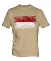 Indonesia Distressed Flag Mens T-Shirt
