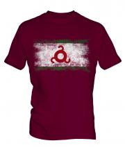 Ingushetia Distressed Flag Mens T-Shirt