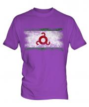 Ingushetia Distressed Flag Mens T-Shirt