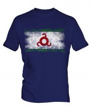 Ingushetia Distressed Flag Mens T-Shirt