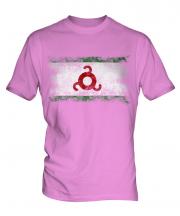 Ingushetia Distressed Flag Mens T-Shirt