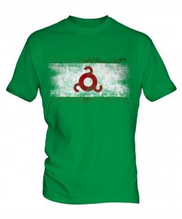 Ingushetia Distressed Flag Mens T-Shirt