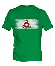 Ingushetia Distressed Flag Mens T-Shirt