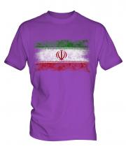 Iran Distressed Flag Mens T-Shirt