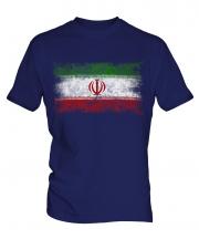 Iran Distressed Flag Mens T-Shirt
