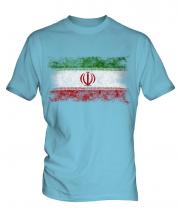 Iran Distressed Flag Mens T-Shirt