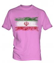 Iran Distressed Flag Mens T-Shirt