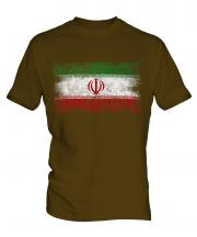Iran Distressed Flag Mens T-Shirt