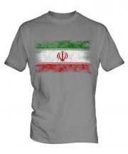 Iran Distressed Flag Mens T-Shirt