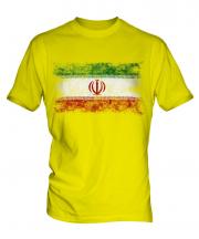 Iran Distressed Flag Mens T-Shirt